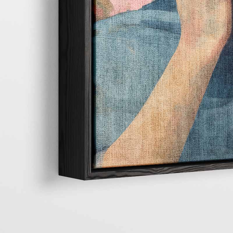 Bloemige Mystiek – plexiglas wanddecoratie in portret formaat