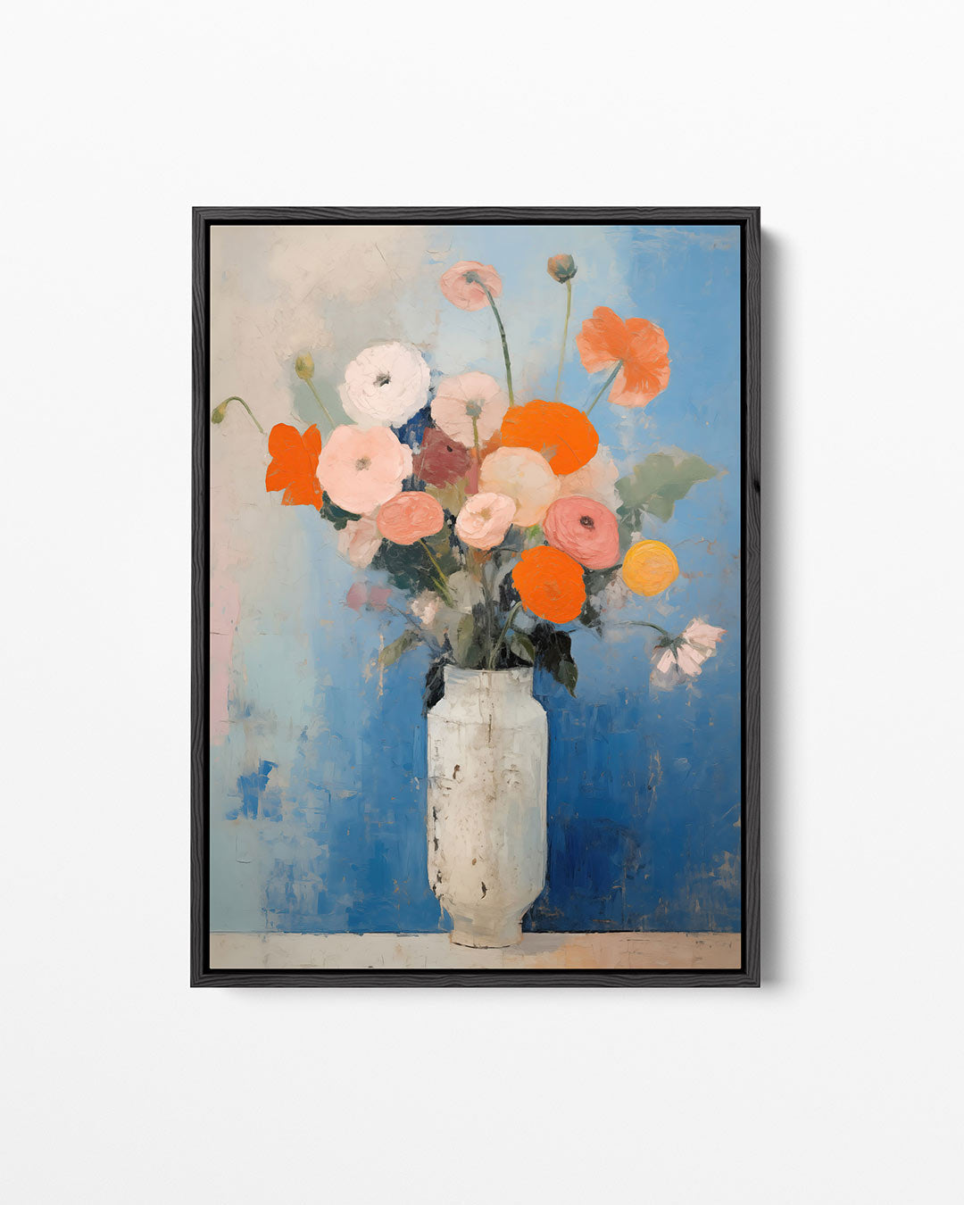 Bloemrijke compositie – staand wanddecoratie kunstwerk