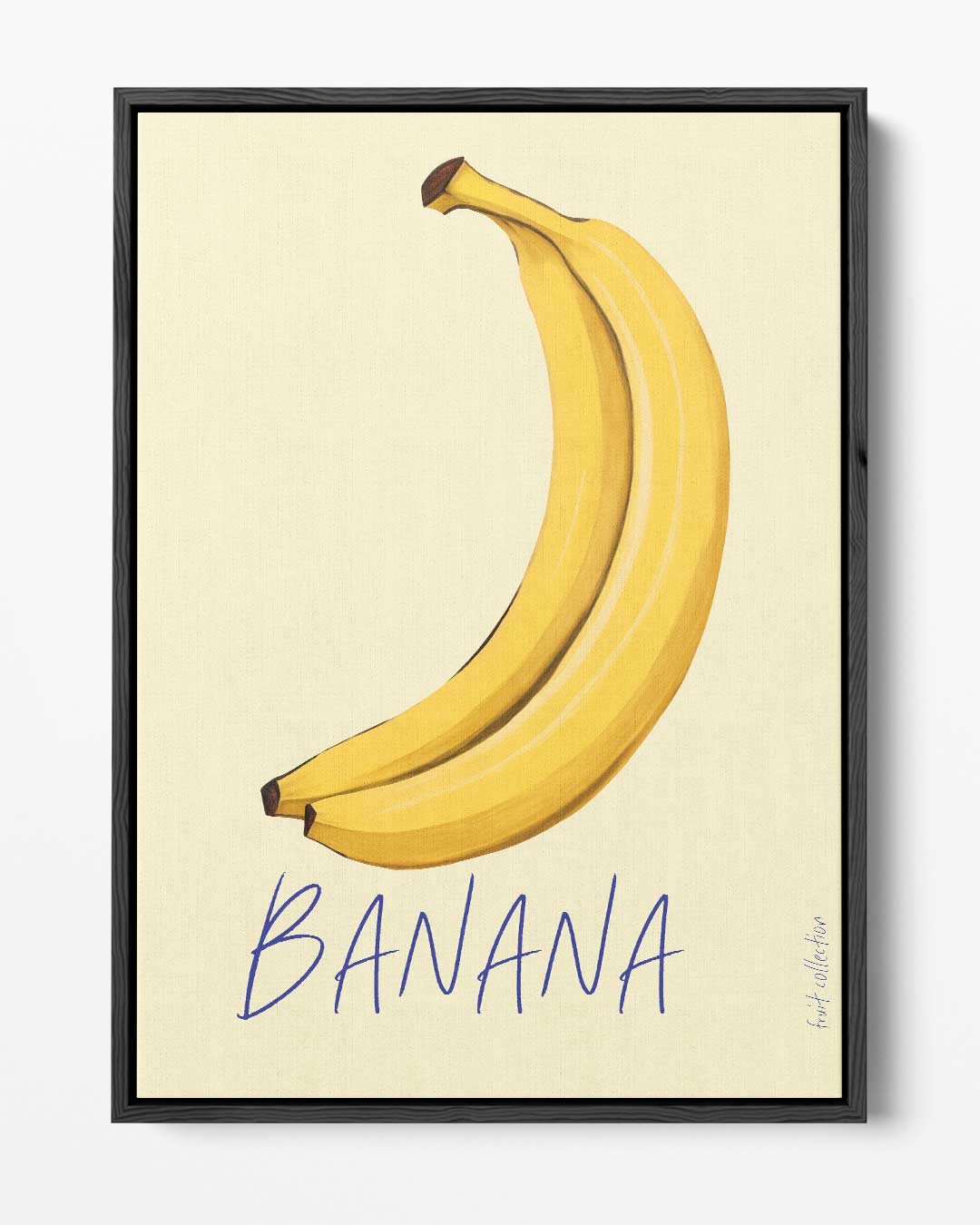 Kleurrijke Bananenillustratie – portret kunstwerk als wanddecoratie