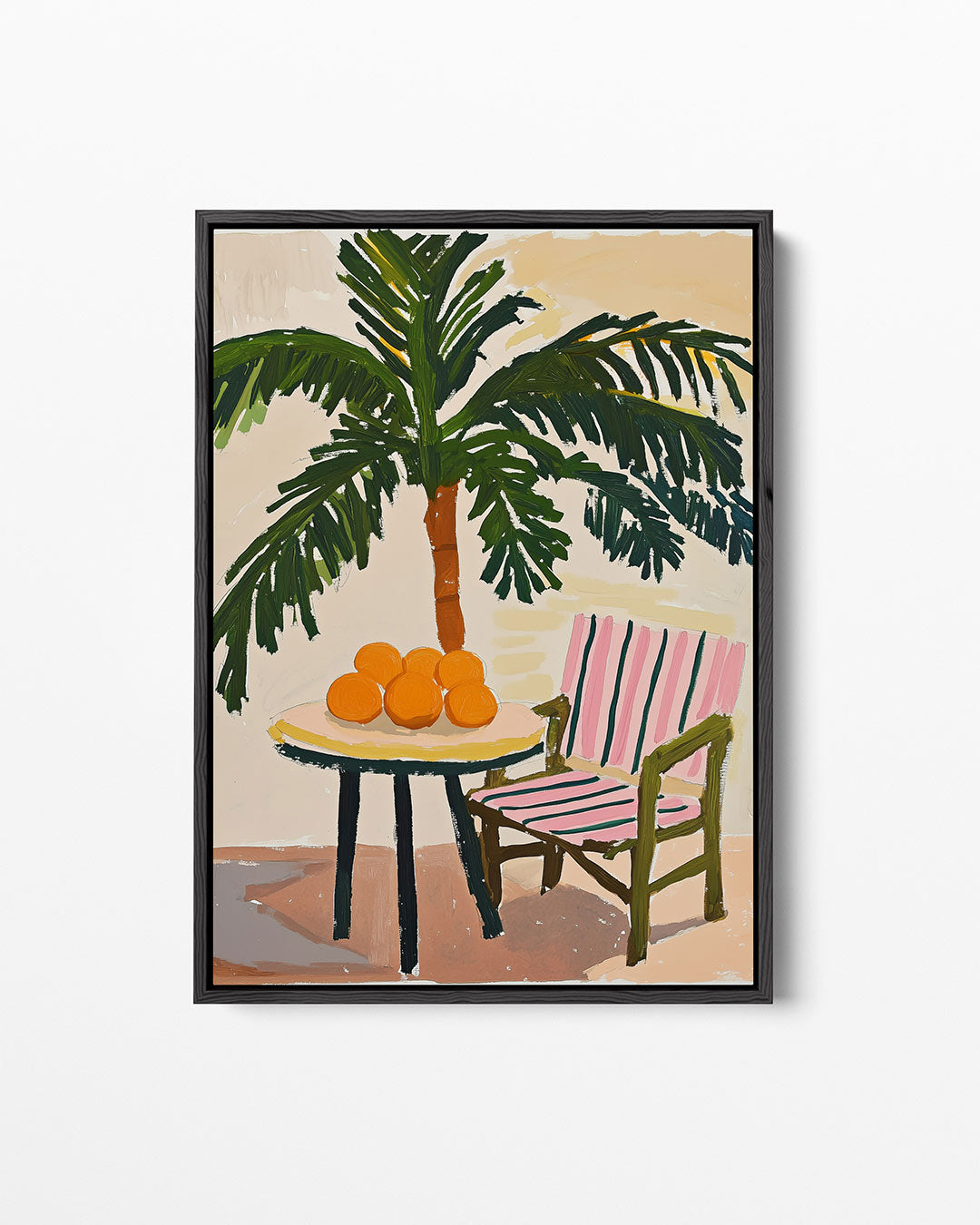 Tropische zomer setting – staand wanddecoratie kunstwerk