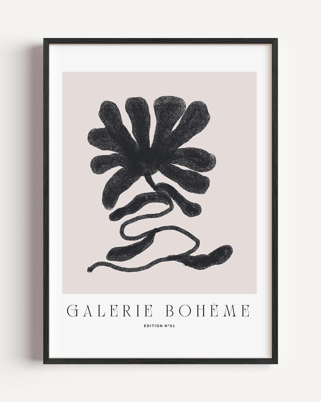 Elegant Organisch Kunstwerk – boheme portret poster als wanddecoratie