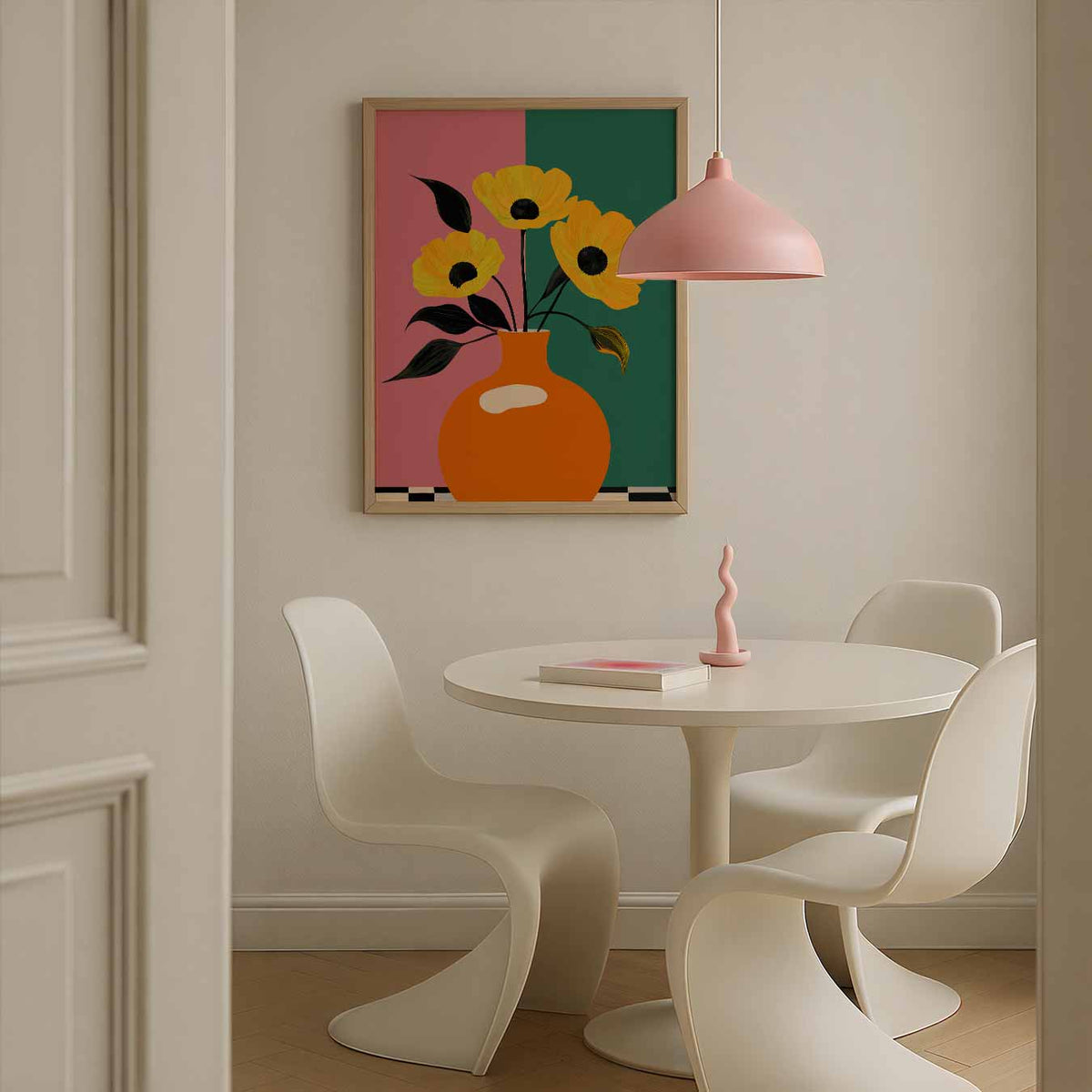 Stijlvolle Bloemenvaas – bloemen poster in staand formaat