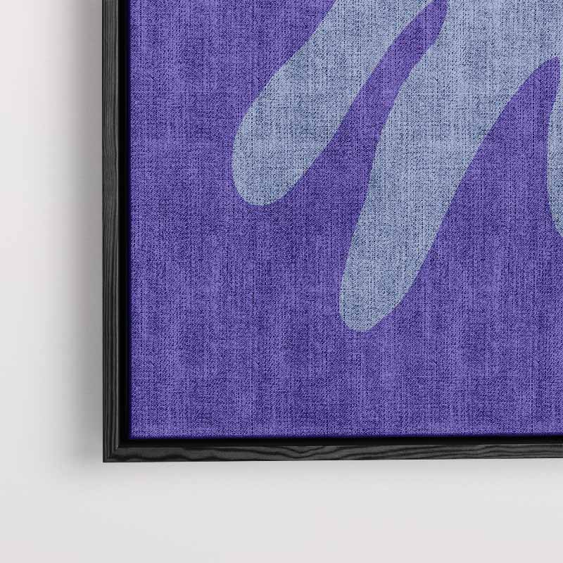Abstracte Botanische Expressie – kunstwerk met zwarte baklijst