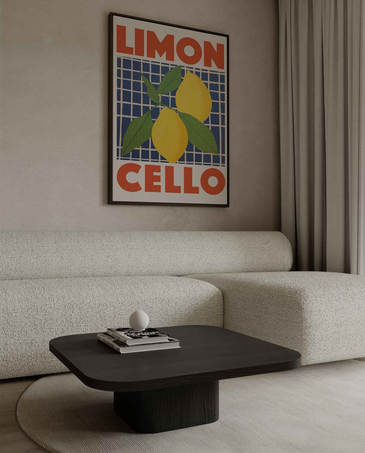 Limoncello Poster – canvas wanddecoratie in portret formaat