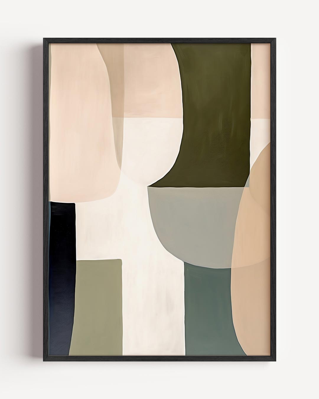 Abstracte Aardetinten – abstracte portret poster als wanddecoratie