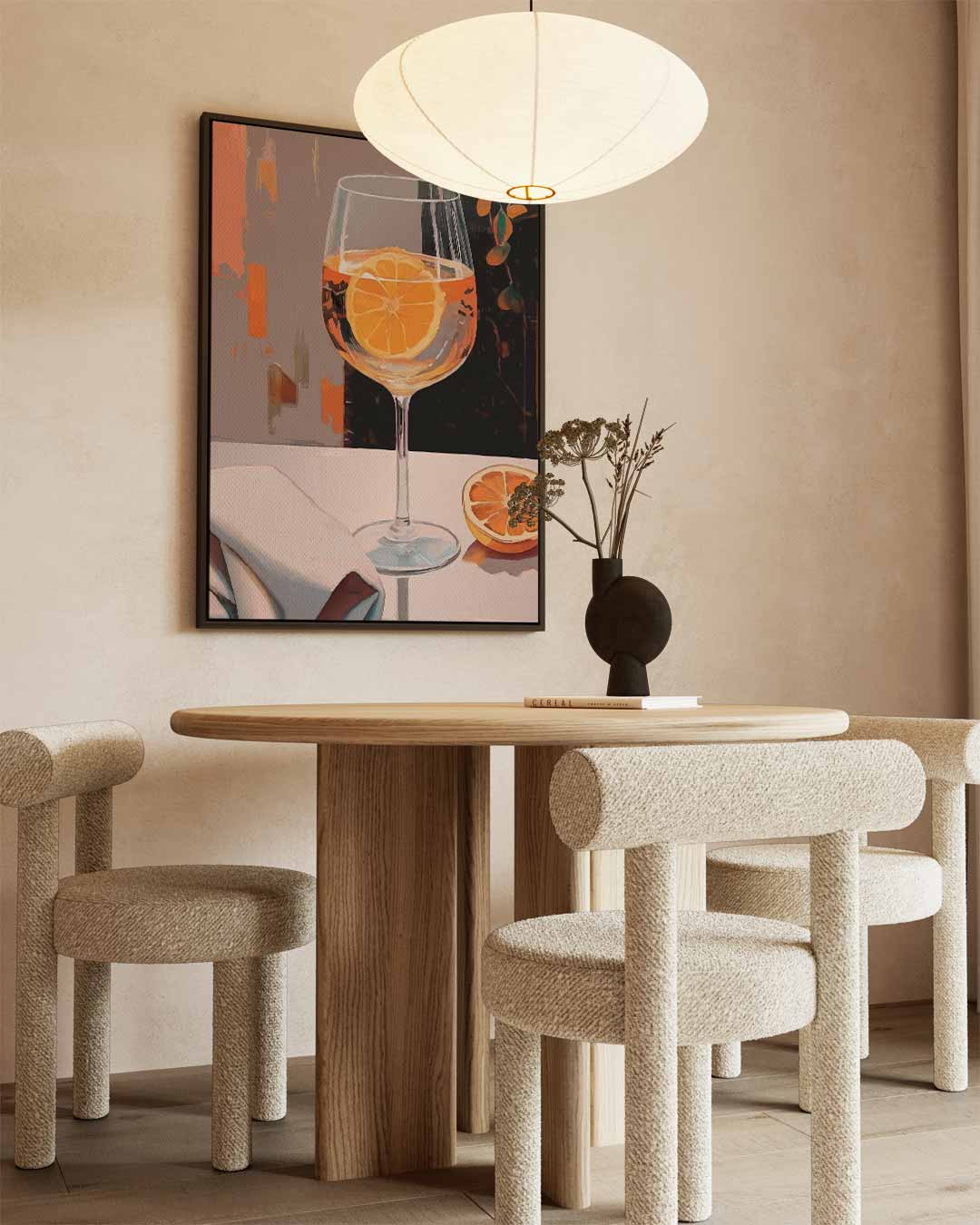 Citrus Verfrissing – canvas wanddecoratie in portret formaat