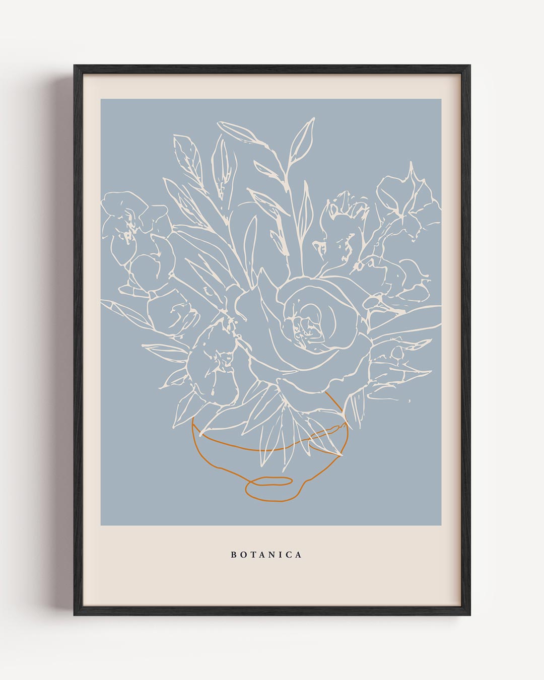 Botanische Bloemenlijn – keuken portret poster als wanddecoratie