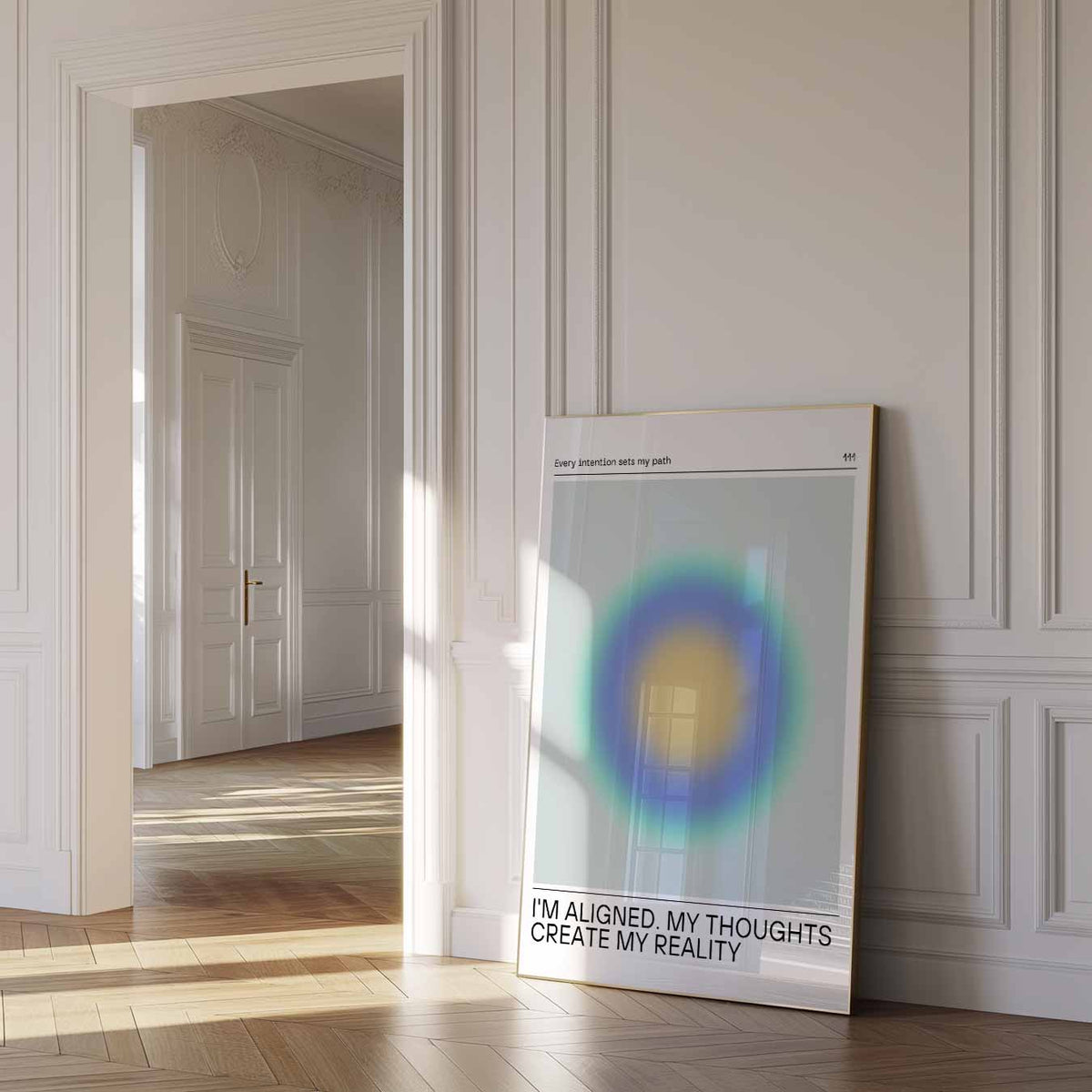 Positieve Intenties – mindful poster in staand formaat