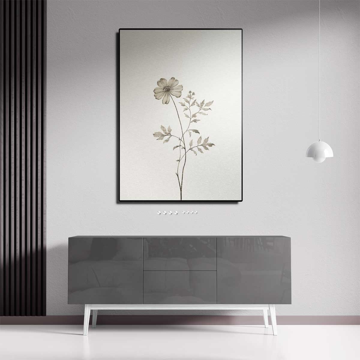 Delicate Bloemenstudie – dibond kunstwerk als wanddecoratie