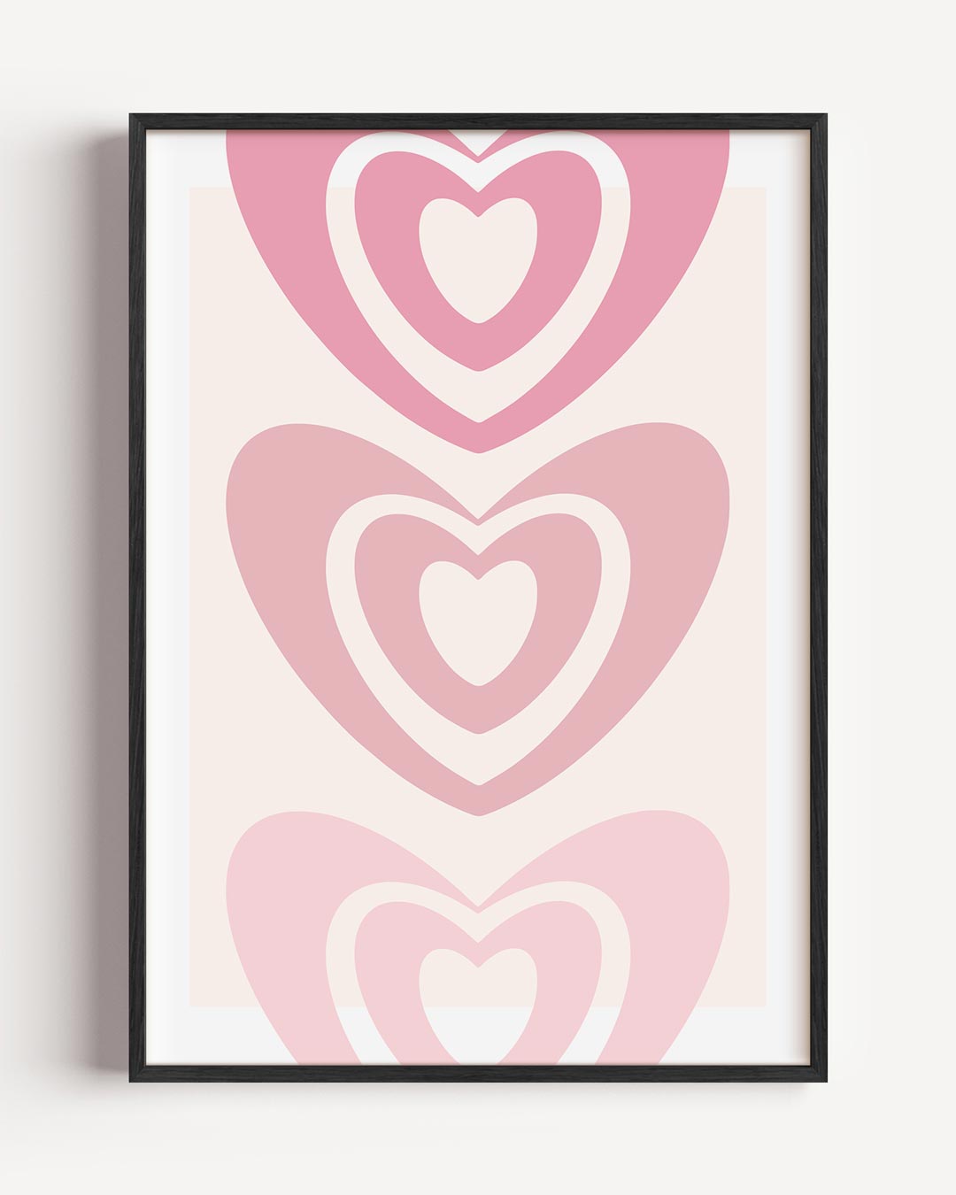 Romantische Hartjes – moderne portret poster als wanddecoratie