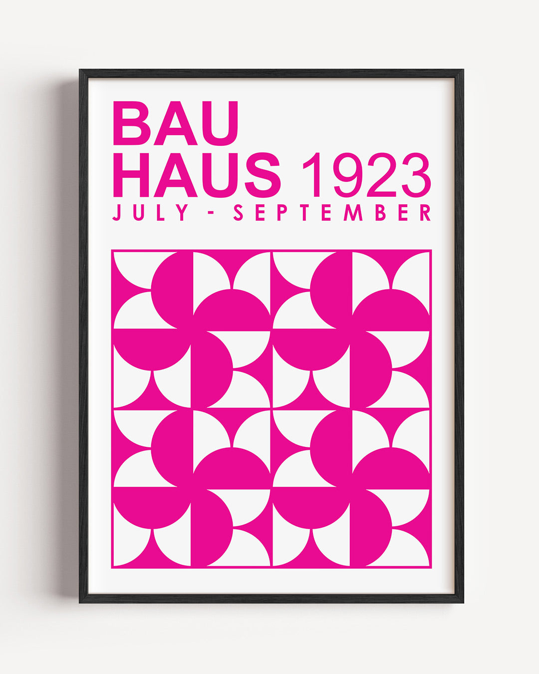 Vormen en vlakken – staande Bauhaus poster als wanddecoratie