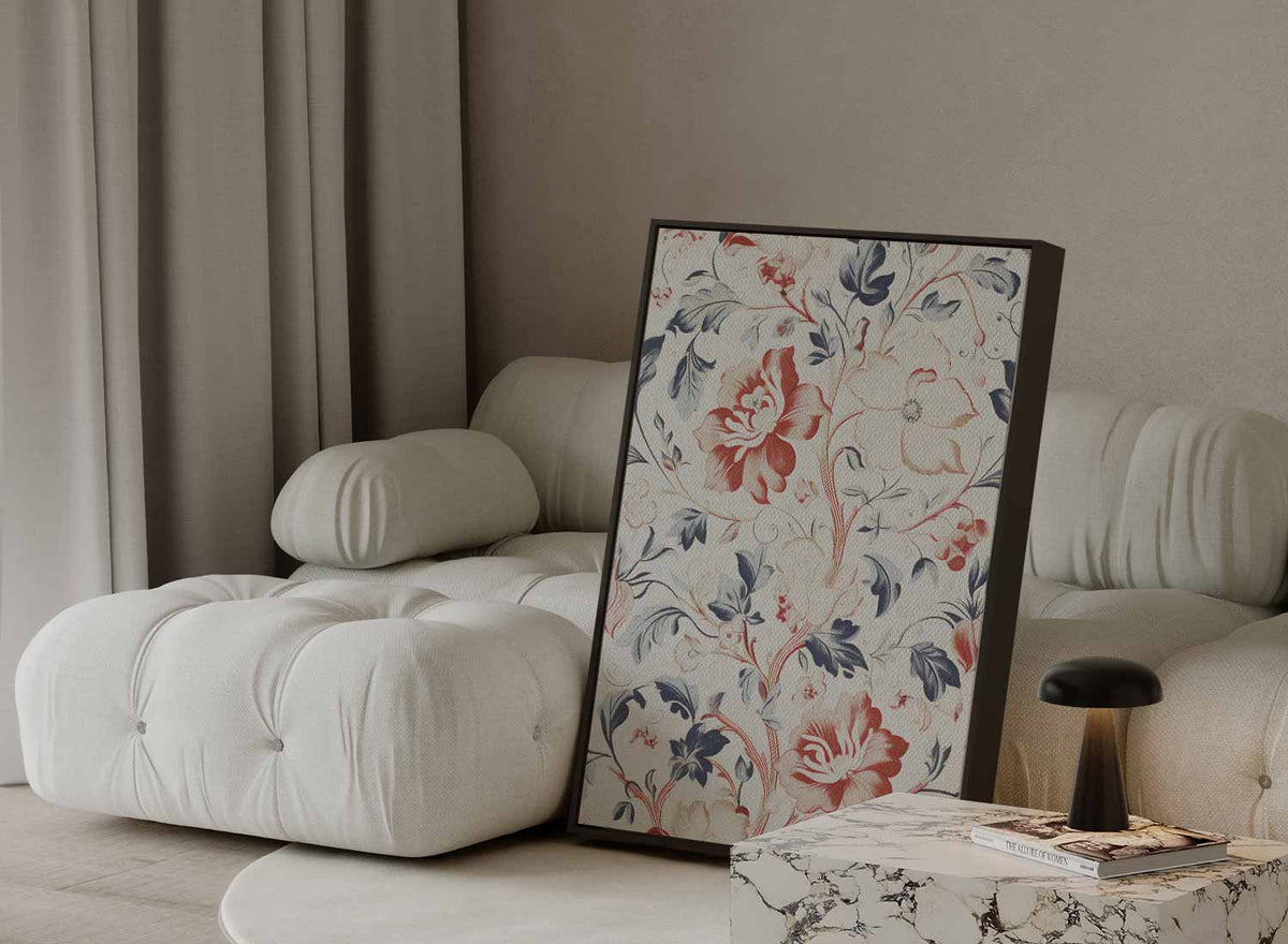 Bloemenpracht op Canvas – dibond wanddecoratie in staand formaat