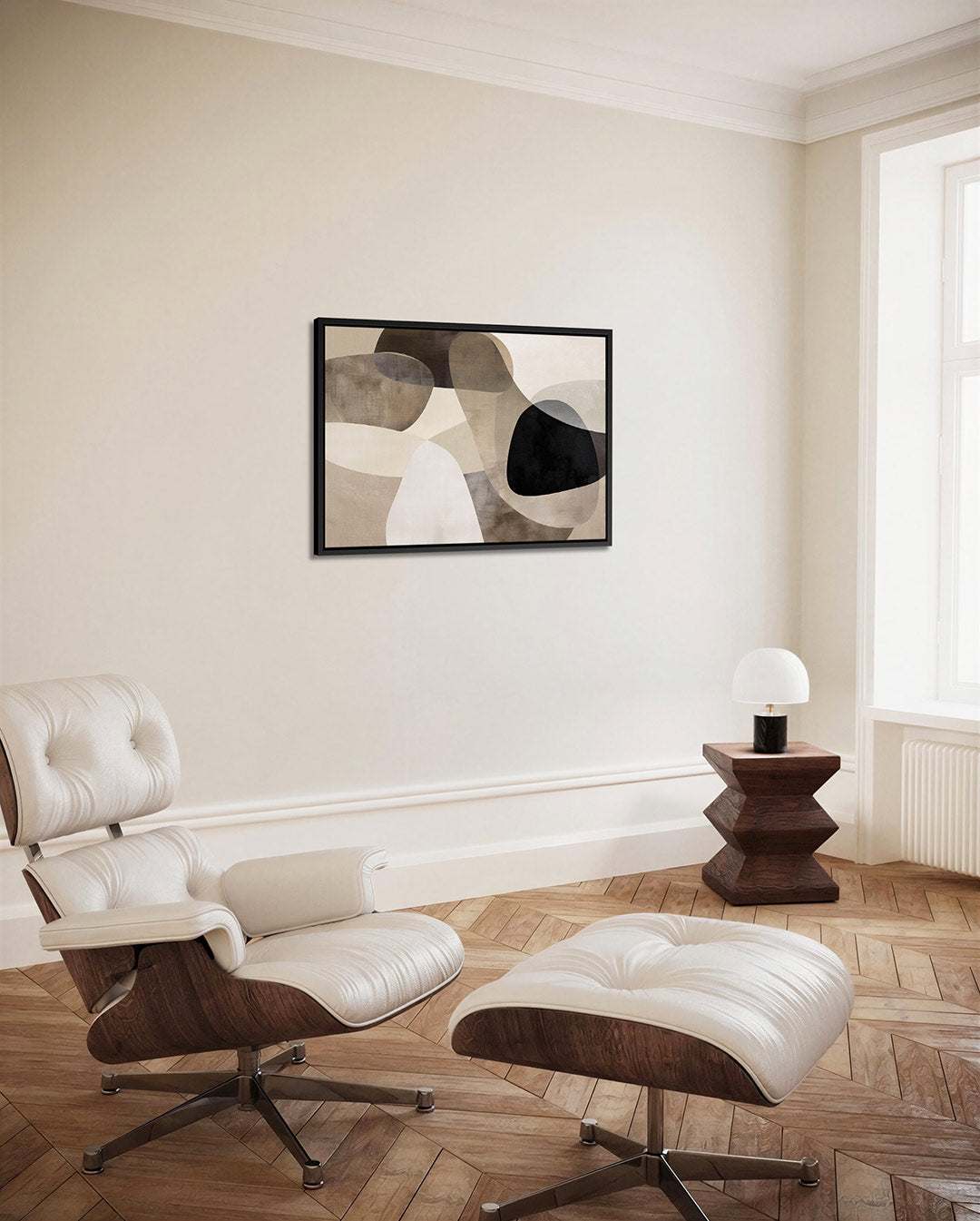 Organische vormen compositie – Rustige – alternatieve weergave van het kunstwerk