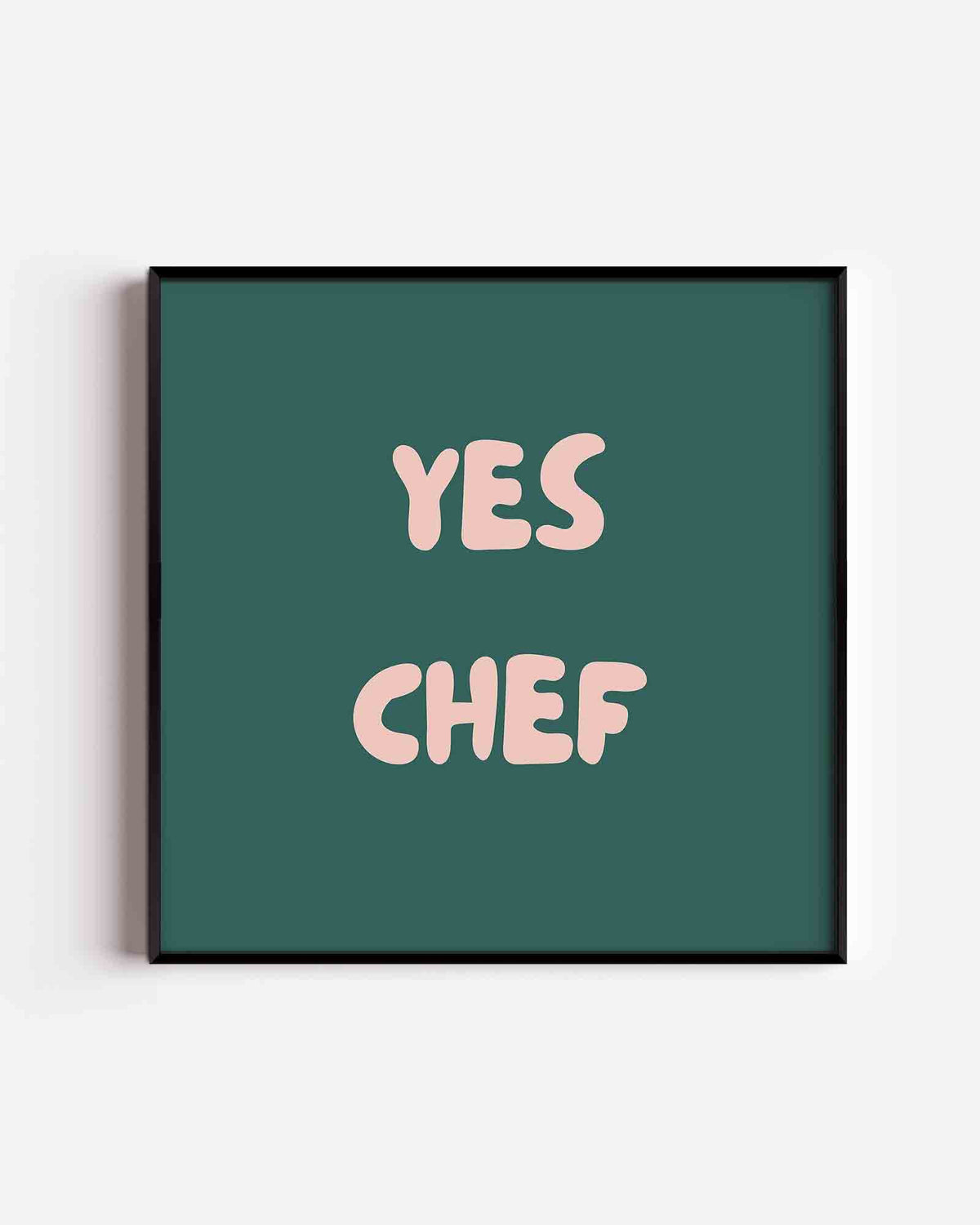 Yes chef – Pop Art vierkante poster als wanddecoratie