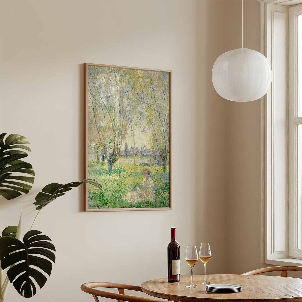 Impressionistische Boomgaard – staande Popart wanddecoratie van WallArtistic