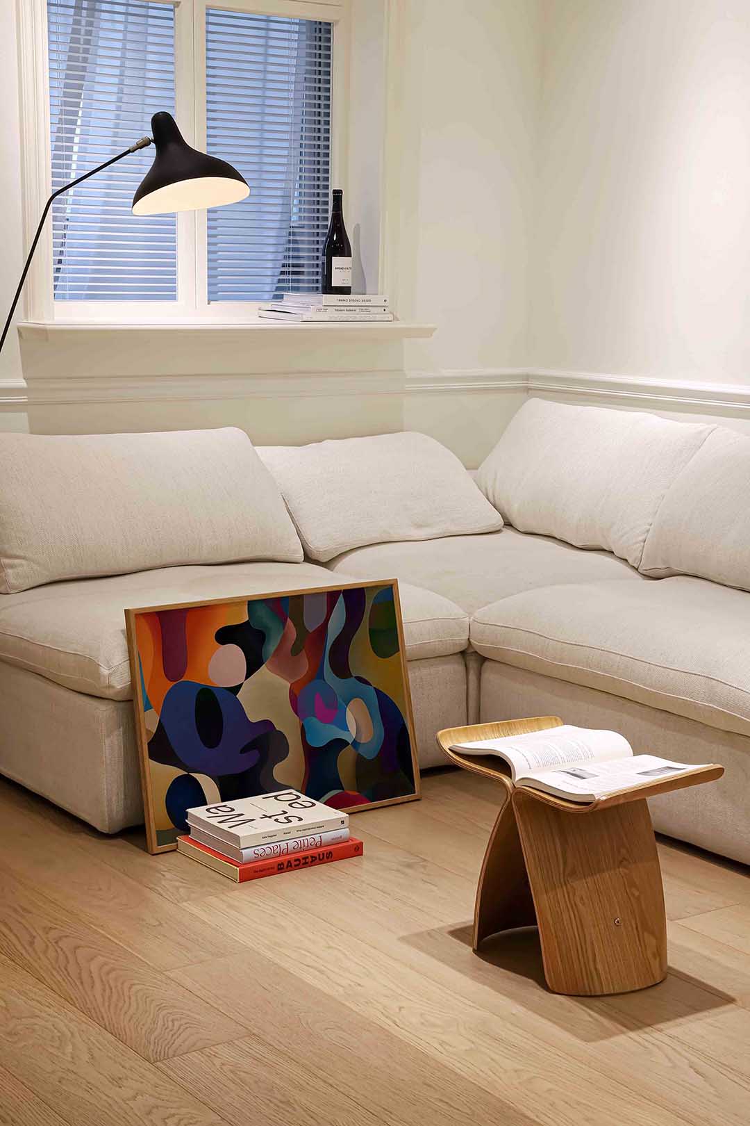 Vloeiende vormen – abstracte wandkunst als landscape poster