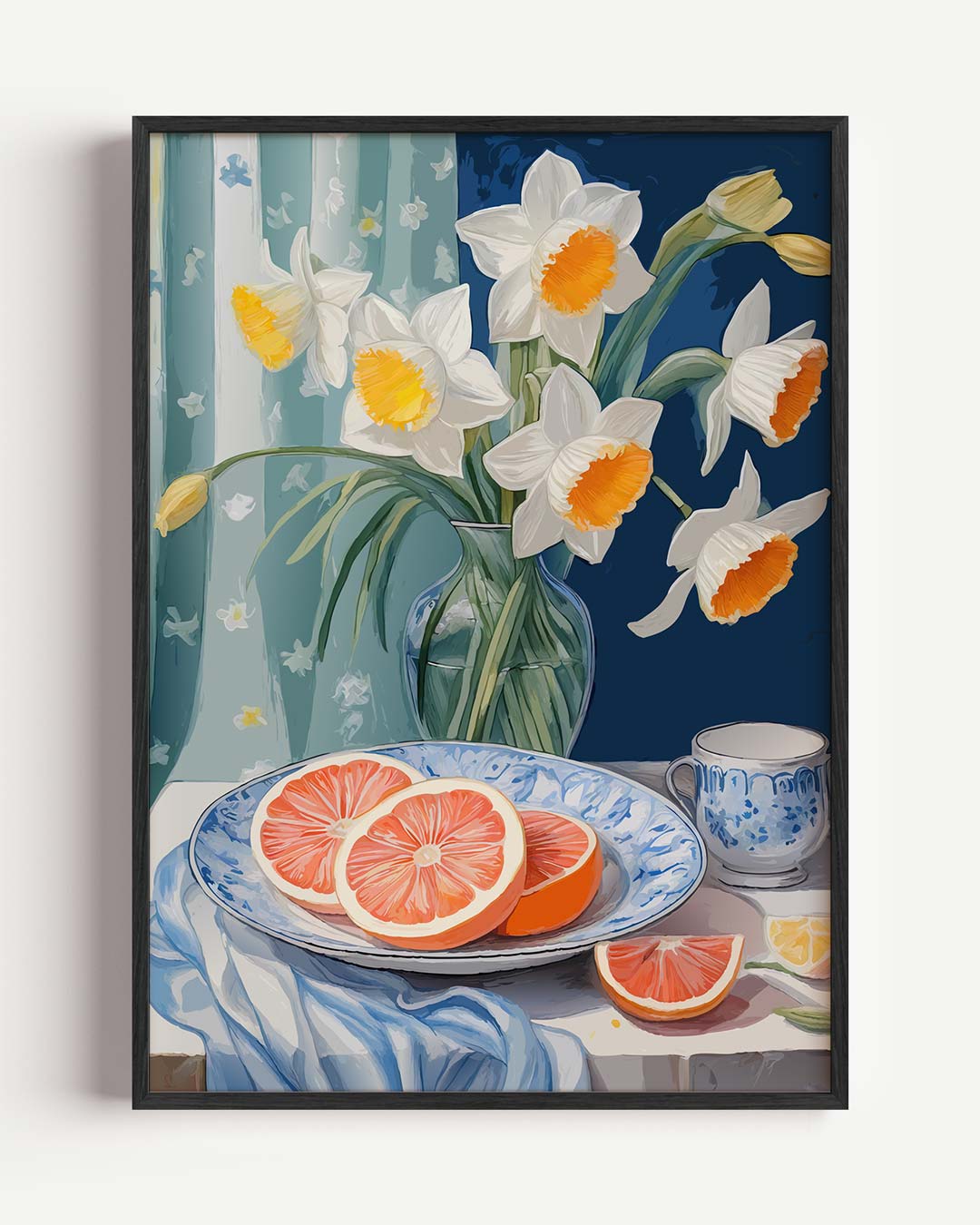 Vrolijke Voorjaarsbloem – bloemen portret poster als wanddecoratie