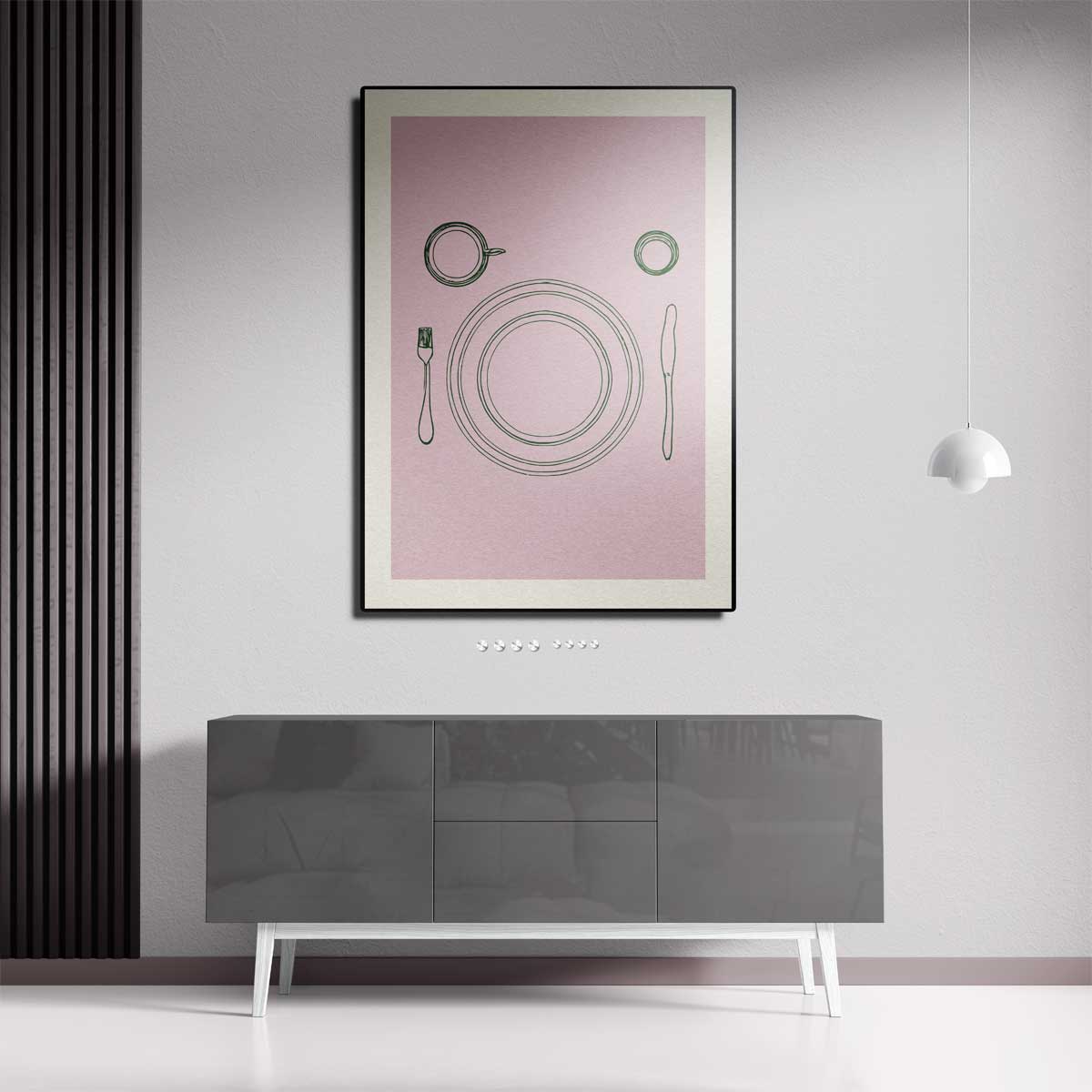 Minimalistisch Tafelschikking – staande wandkunst voor woonkamer of interieur