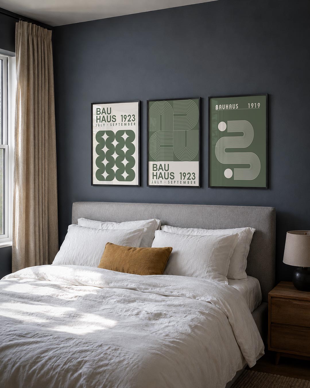 Vorm en ritme posterset – detailweergave – deze posterset in drie delen toont een spel van herhalende vormen en lijnen. De