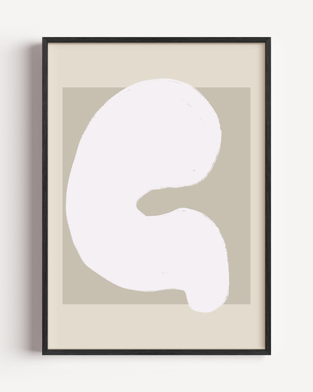 Subtiele Abstracte Kunstposter – kleurrijke abstracte portret poster als wanddecoratie