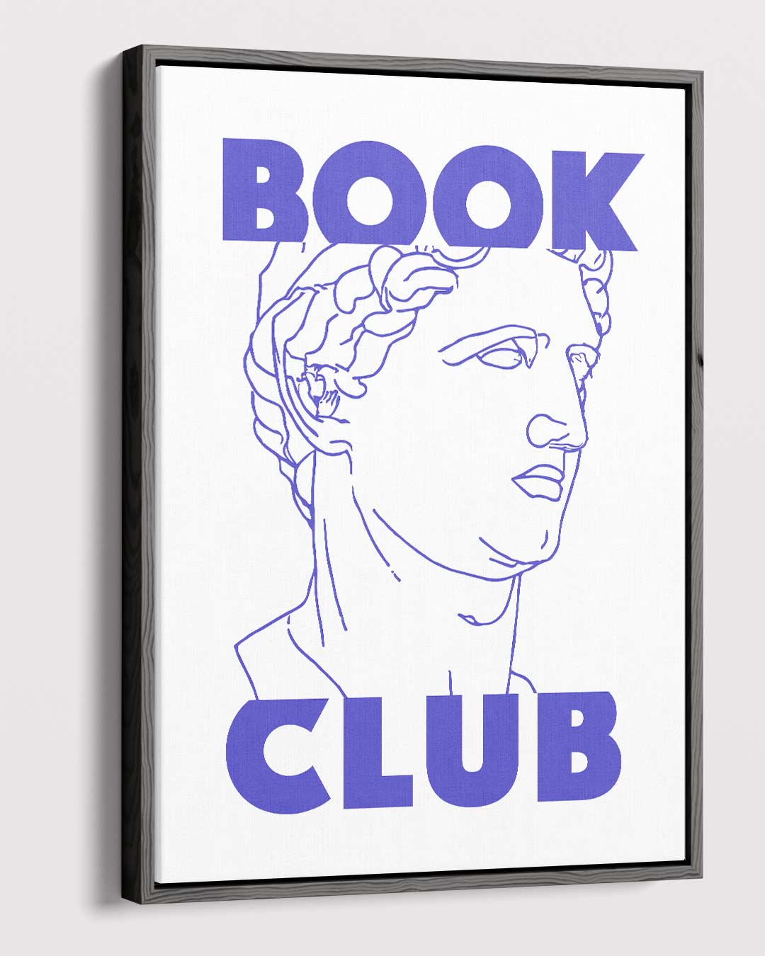 Boekclub Klassieke Buste – dibond kunstwerk als wanddecoratie