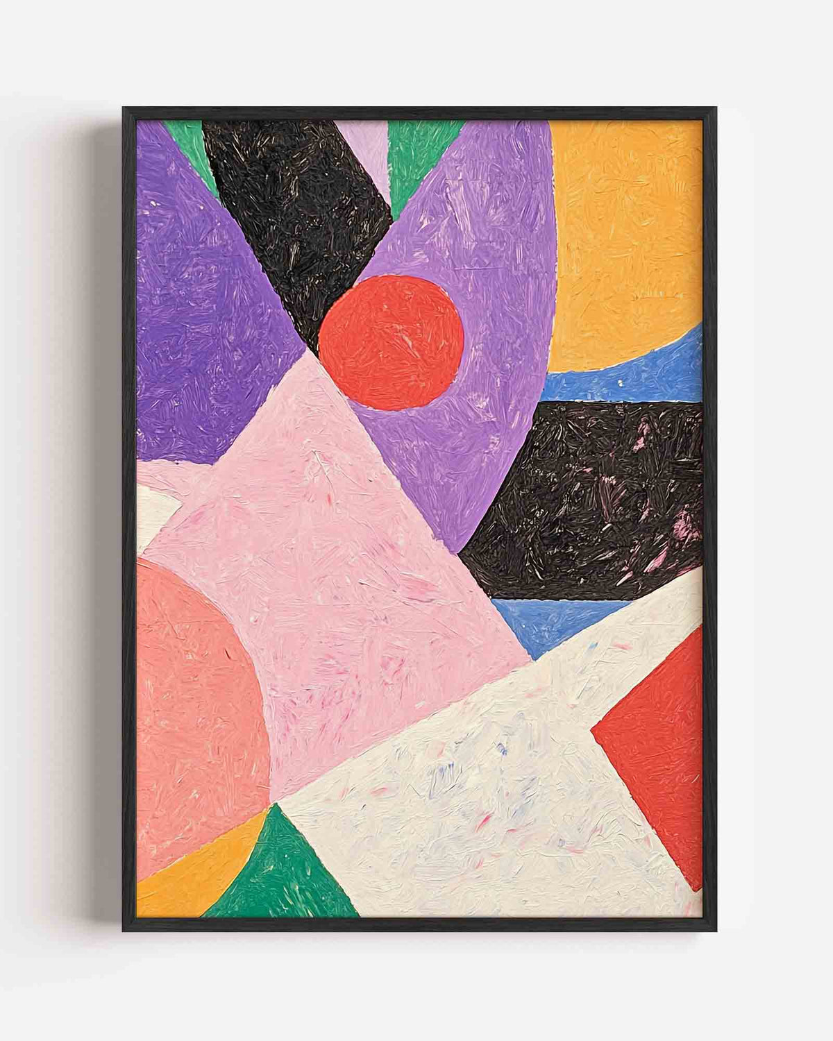 Abstracte vormen – dromerige illustratie poster als wanddecoratie