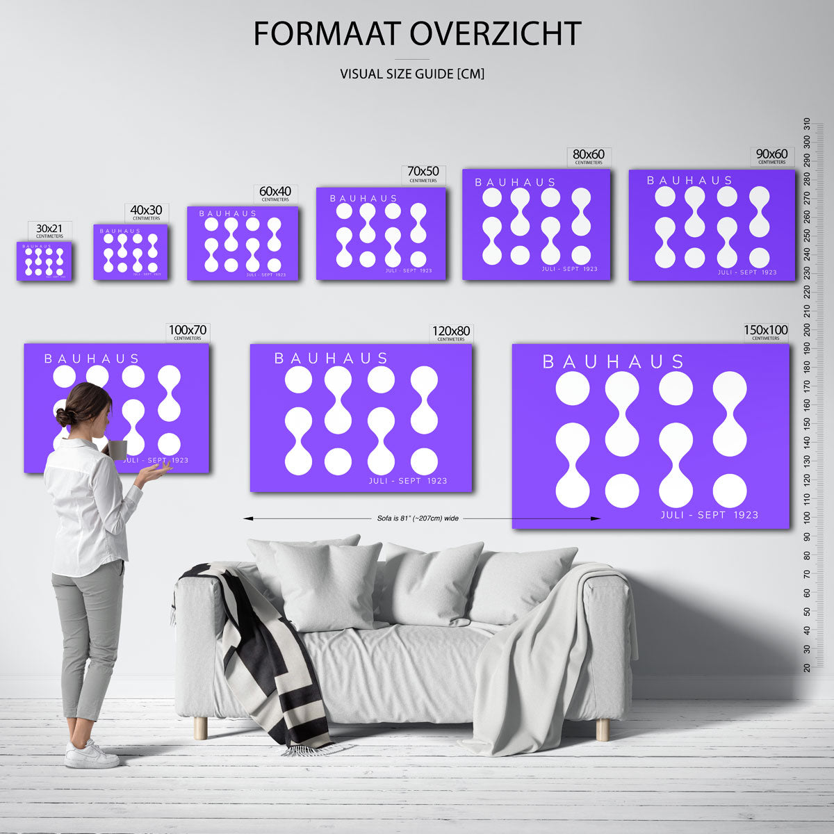 Vorm en balans – Bauhaus poster als geometrische wanddecoratie
