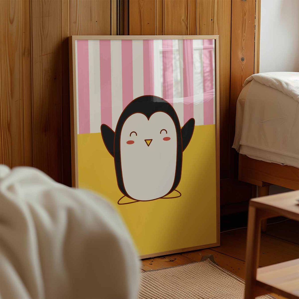 Schattige Pinguïn – kinderposter in staand formaat