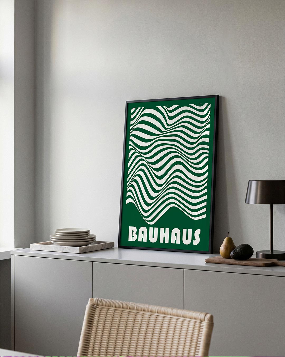– moderne Bauhaus wandkunst als poster