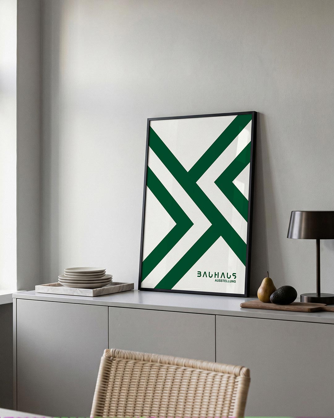 – moderne Bauhaus wandkunst als poster
