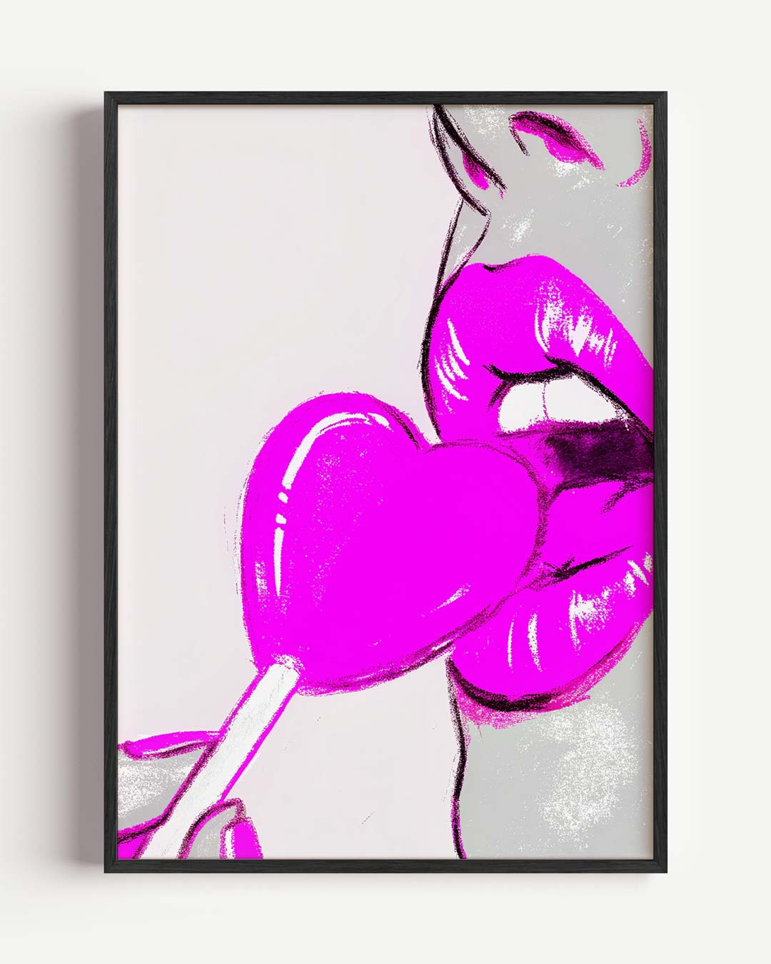 Stijlvolle Pop Art – zomer portret poster als wanddecoratie