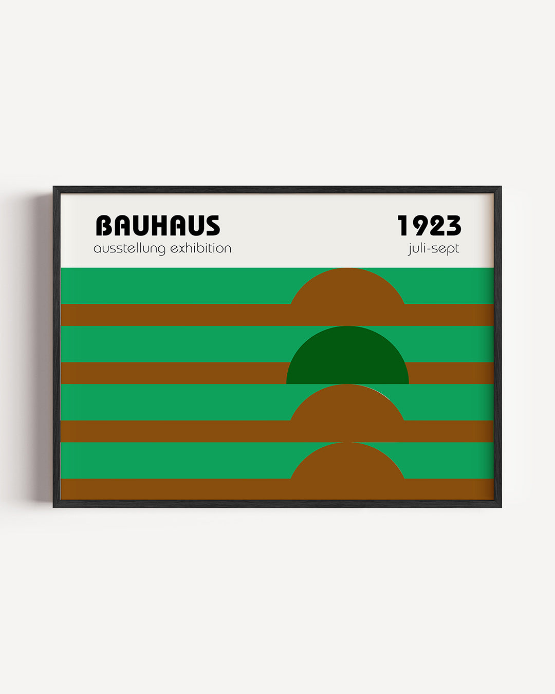 Vorm en balans – liggende Bauhaus poster als wanddecoratie