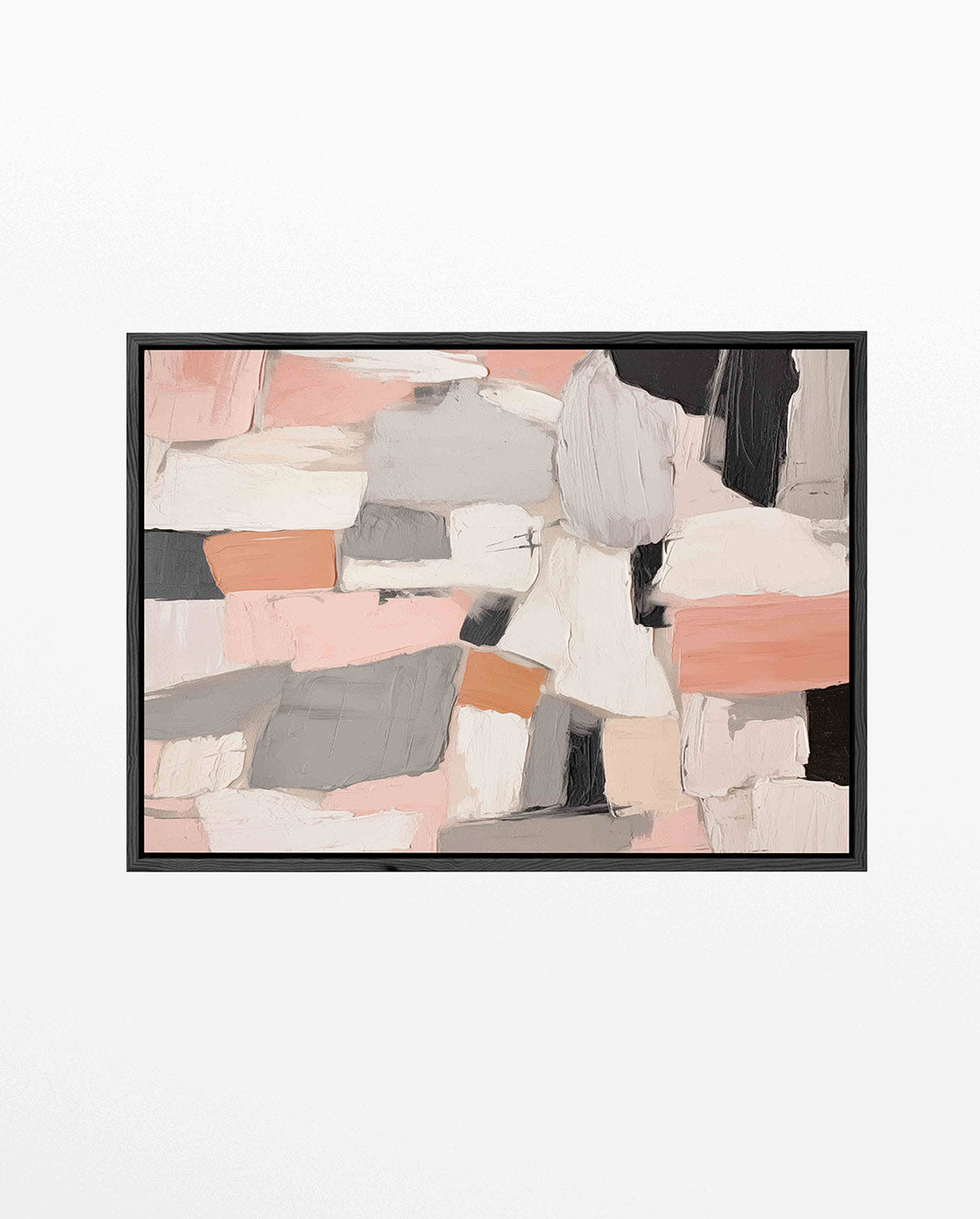 Geometrische kleurencompositie – Geometrische – liggend abstract kunstwerk