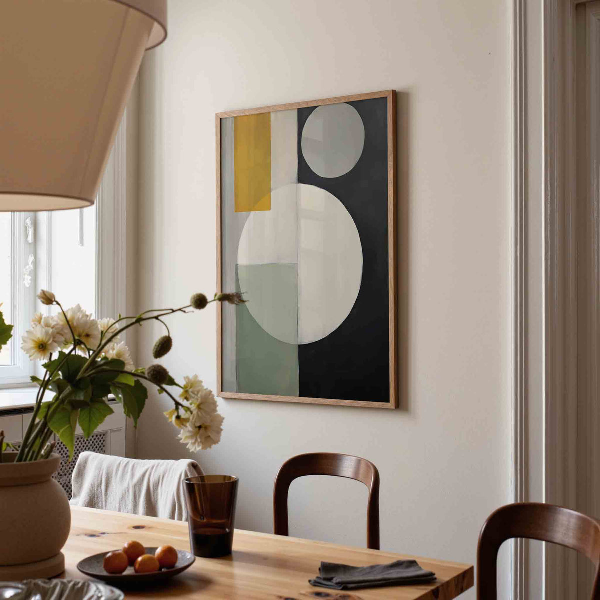 Geometrische vormen – kunst en design poster in portret formaat