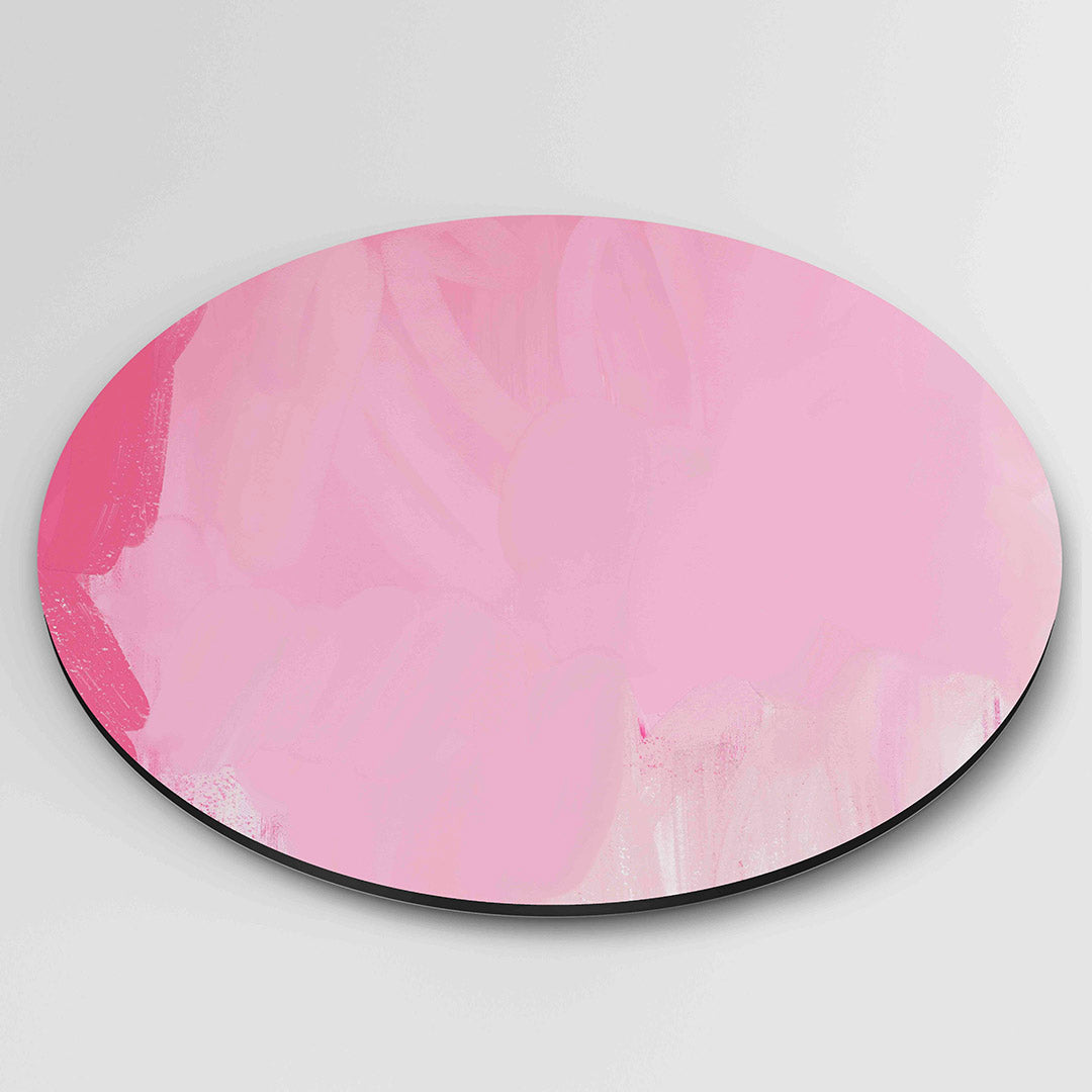 Roze tinten – moderne ronde wanddecoratie van WallArtistic