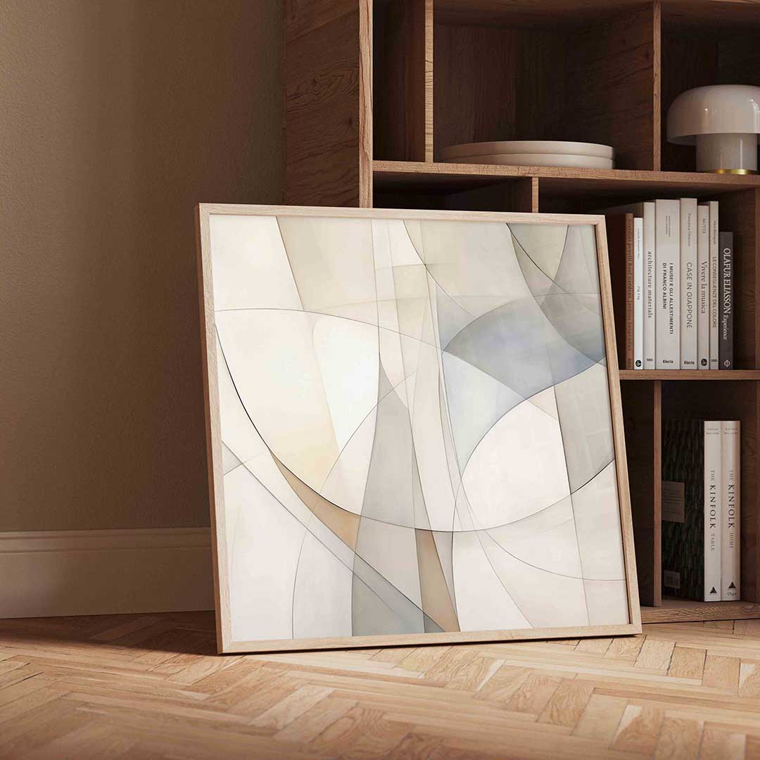 Abstracte vormen – moderne wandkunst met kleur en vormen als poster