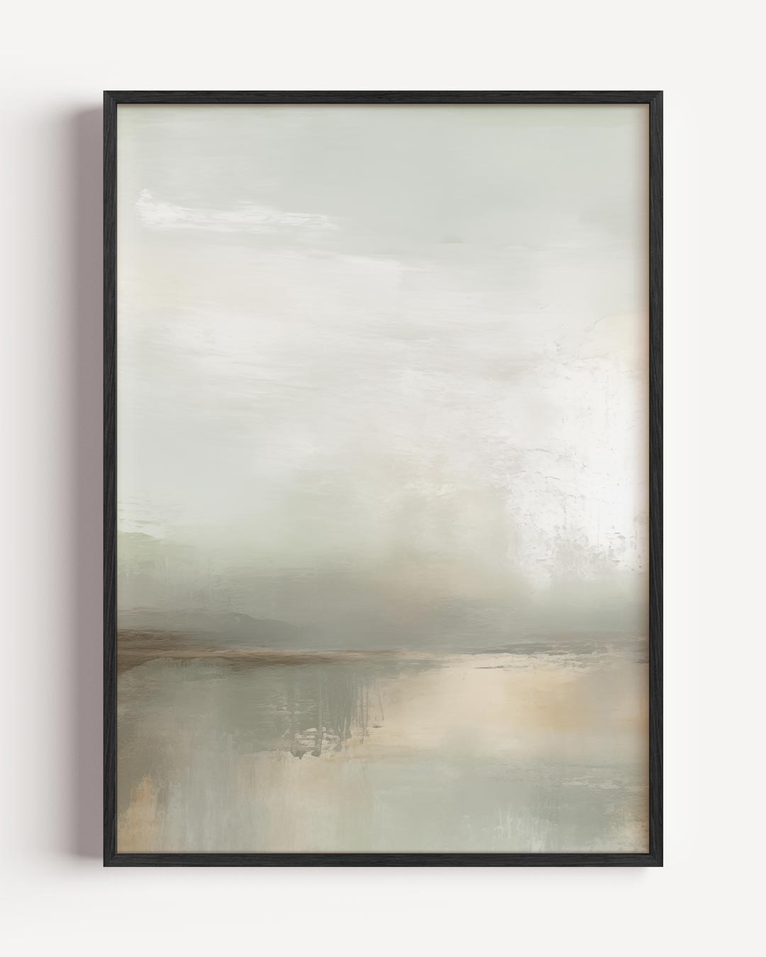 Rustieke Mistige Landschap – textuur portret poster als wanddecoratie