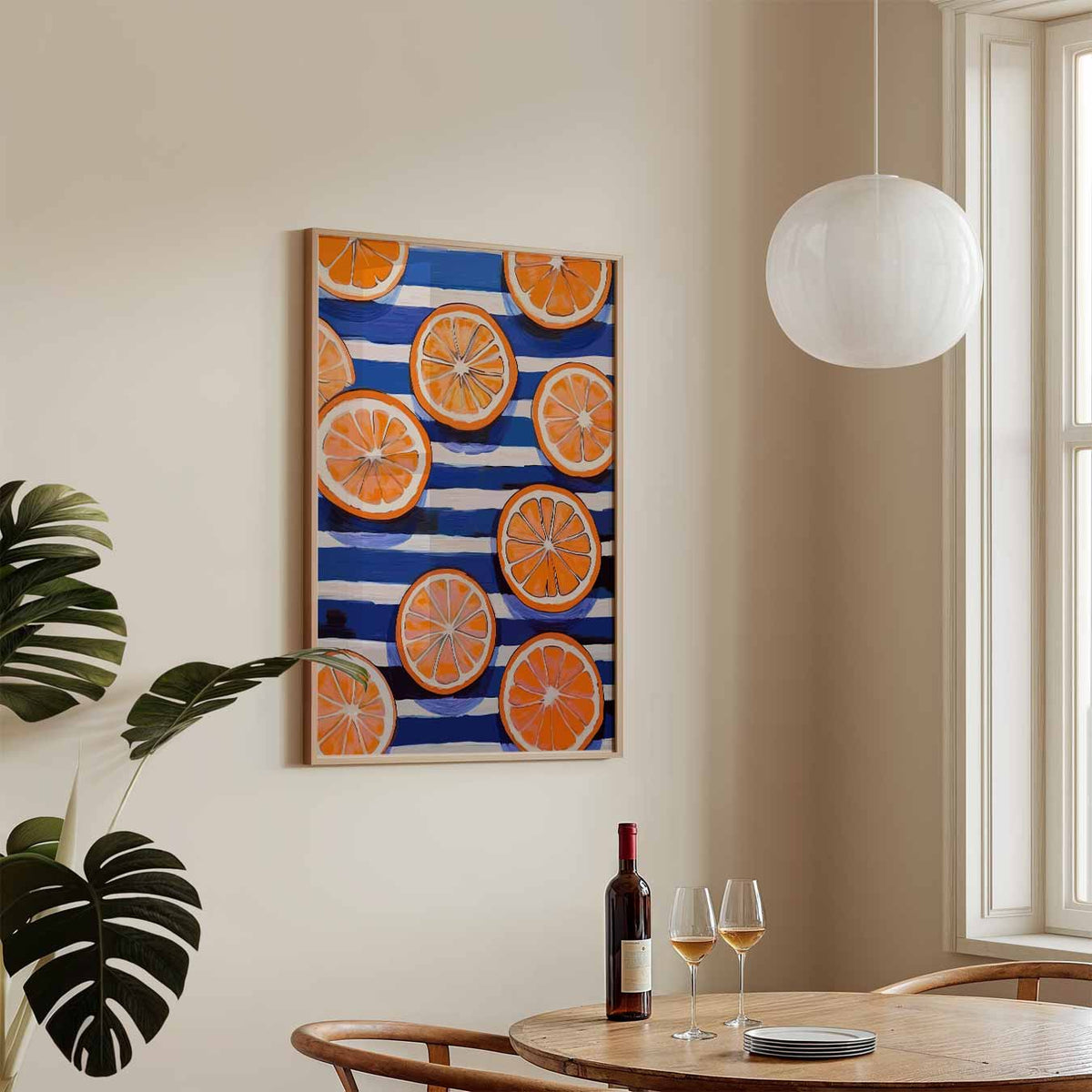 Zomerse Citrus Opfrisser – keukenposter in staand formaat