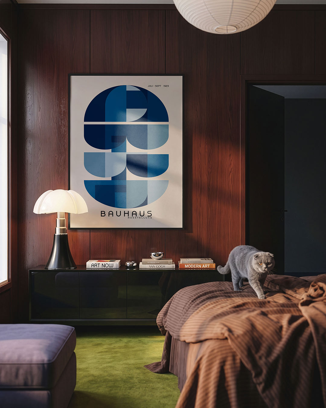 Vorm en balans – geometrische Bauhaus poster in staand formaat