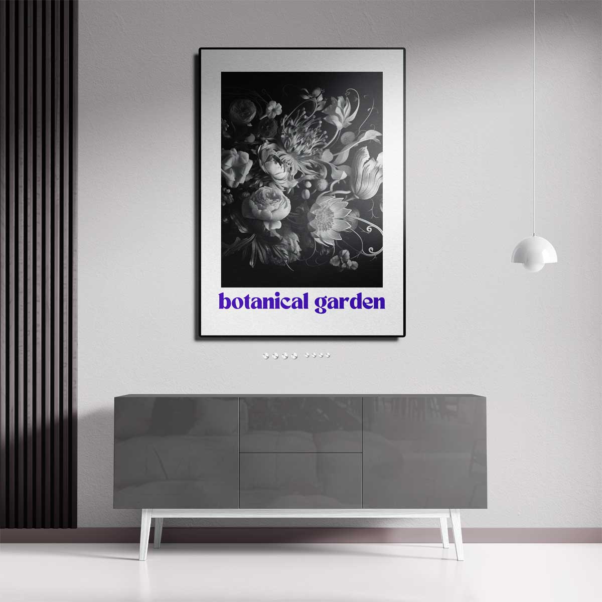 Botanische Tuin Wandkunst – staand kunstwerk voor modern interieur