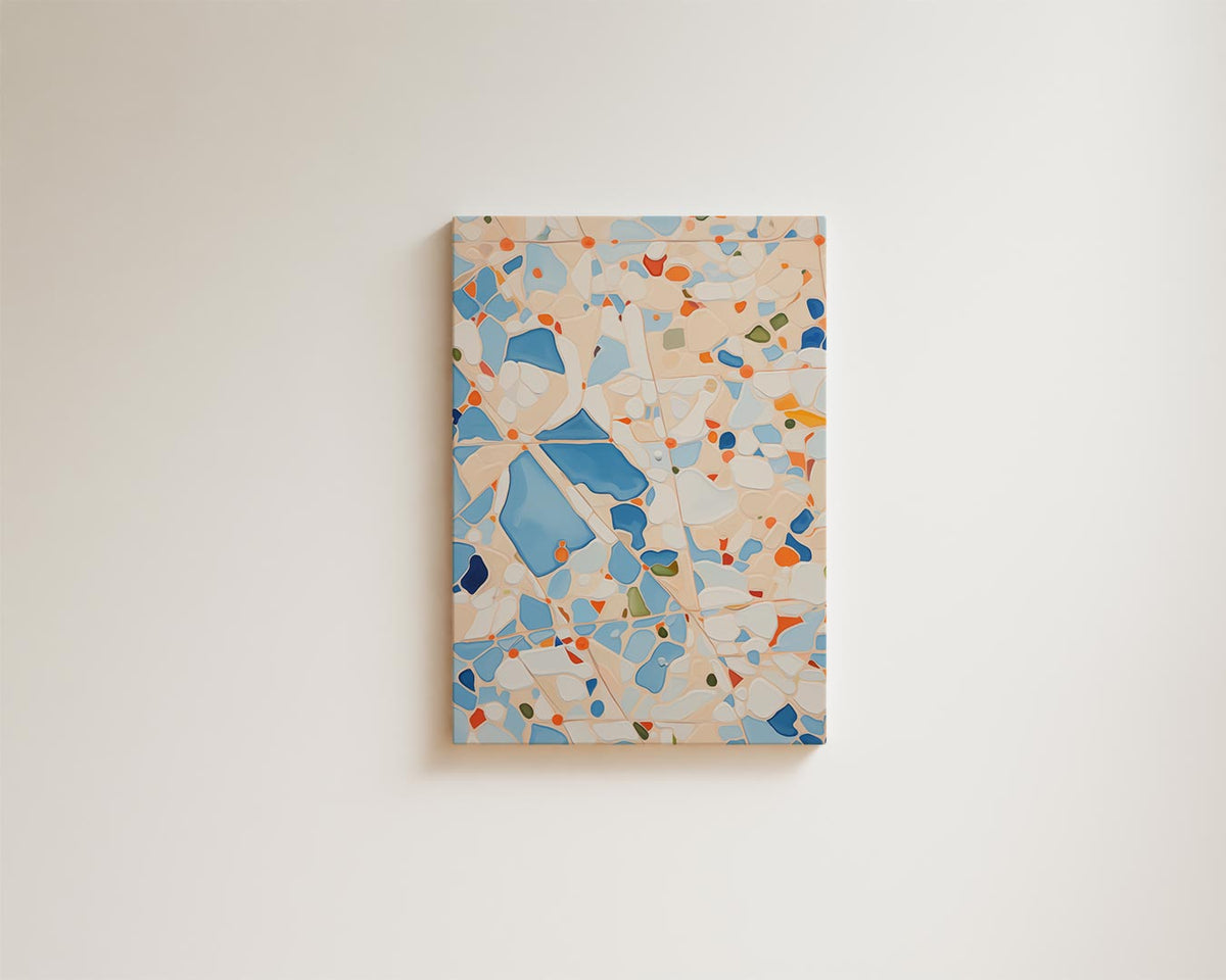Vrolijk Abstract Patroon – modern portret kunstwerk van WallArtistic