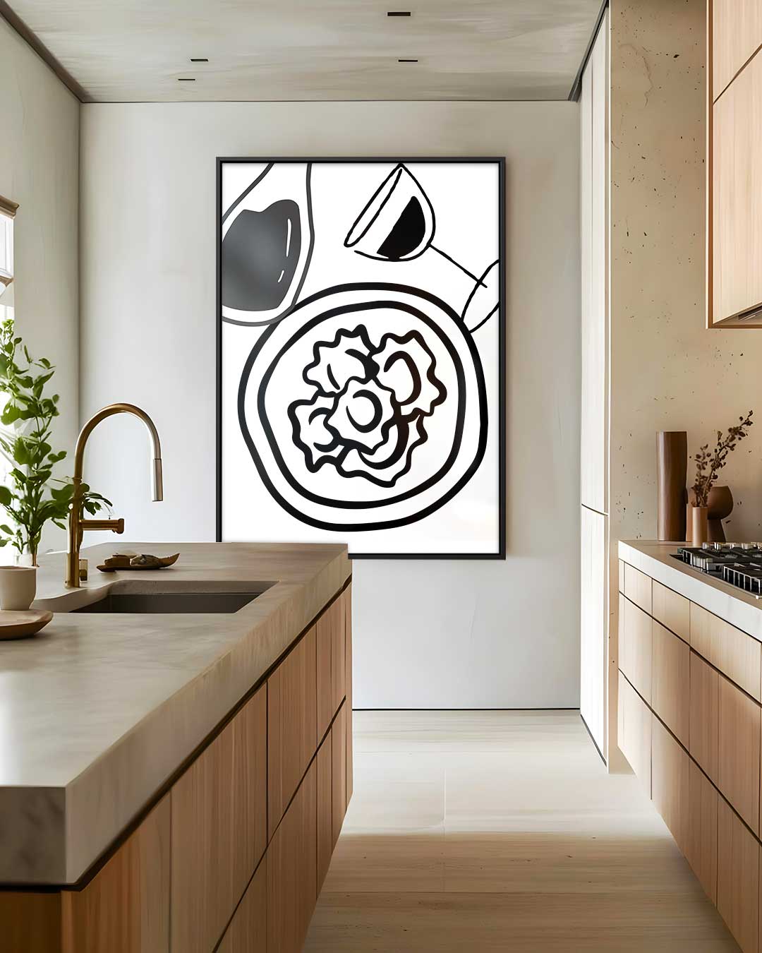 Kunstzinnig Italiaans Diner – staand kunstwerk voor modern interieur