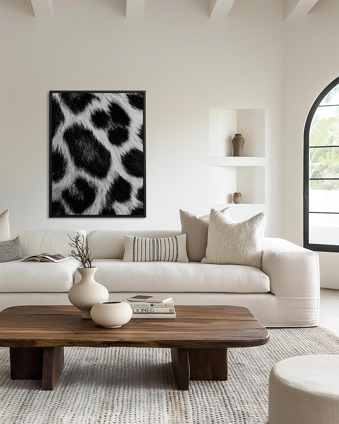 Dierenprint patroon – moderne staande wandkunst