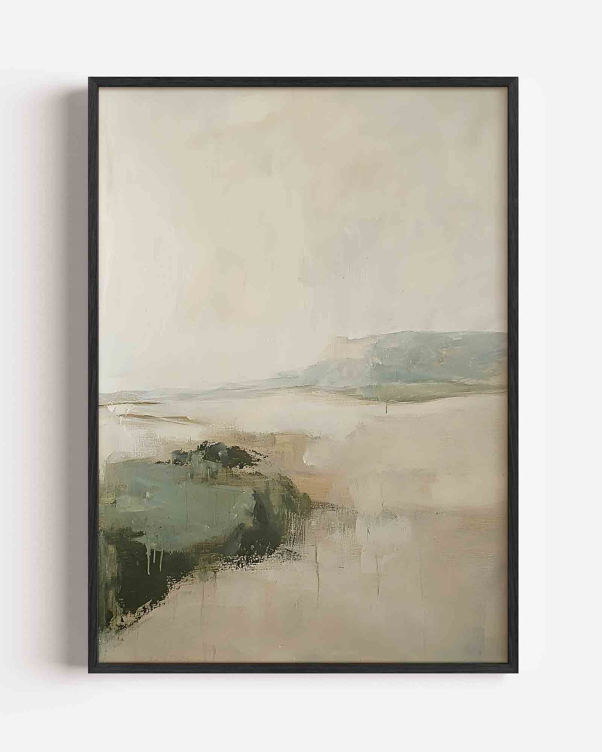 Landschap met zachte tinten – abstracte textuur portret poster als wanddecoratie