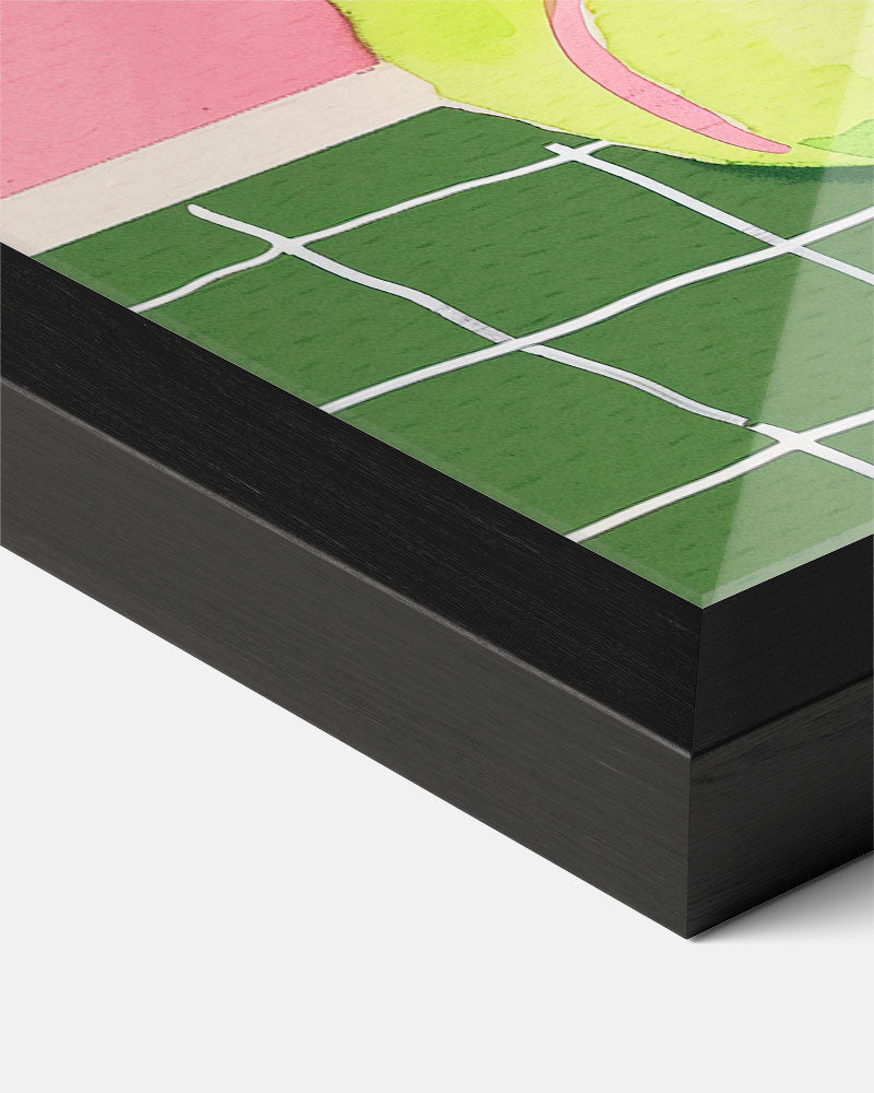 Tennis in Pastel – zomer poster als frisse staande wanddecoratie