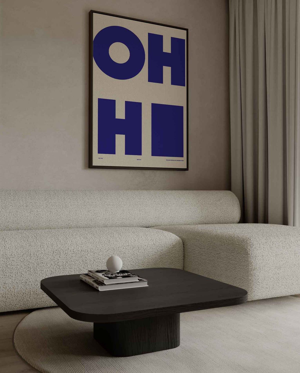 OH HI Wandkunst – canvas wanddecoratie in portret formaat