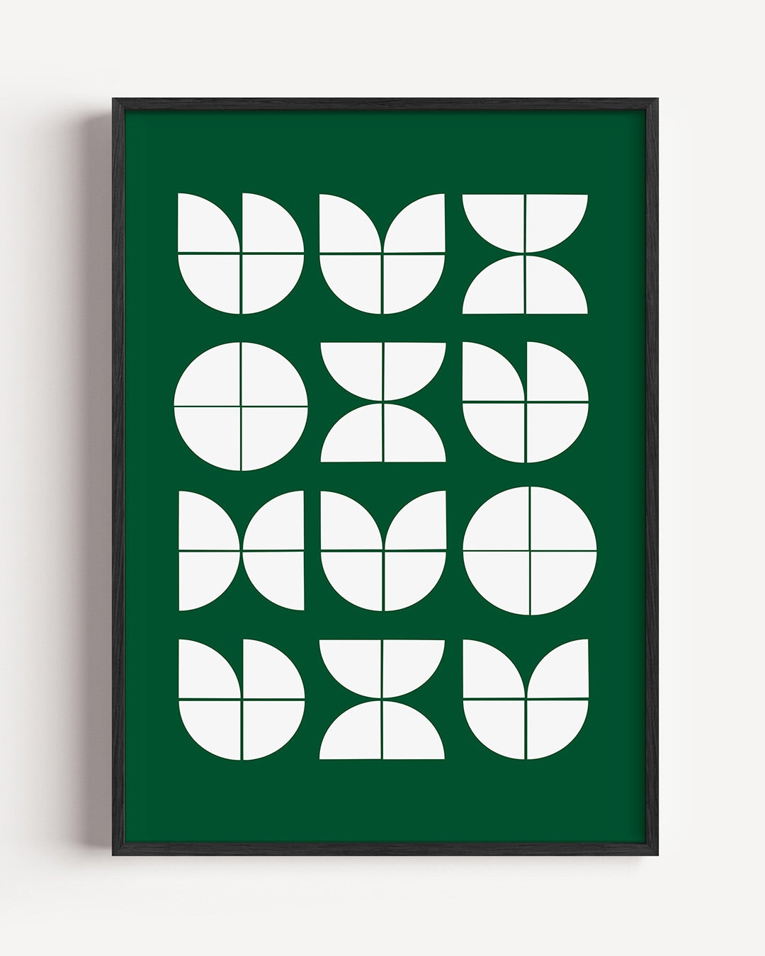 Vormritme en balans – staande Bauhaus poster als wanddecoratie