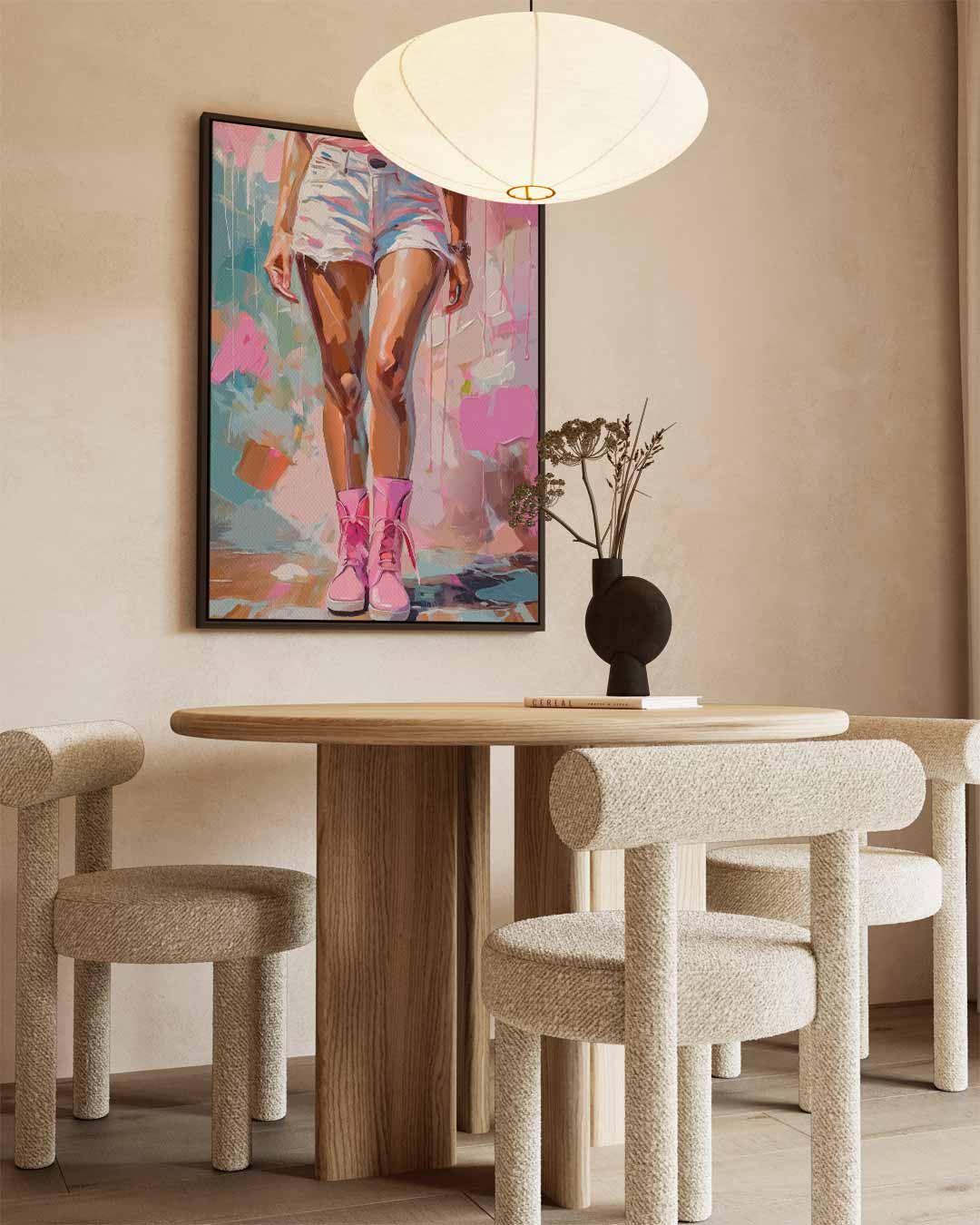 Stijlvolle Street Art Vibes – dibond wanddecoratie in staand formaat