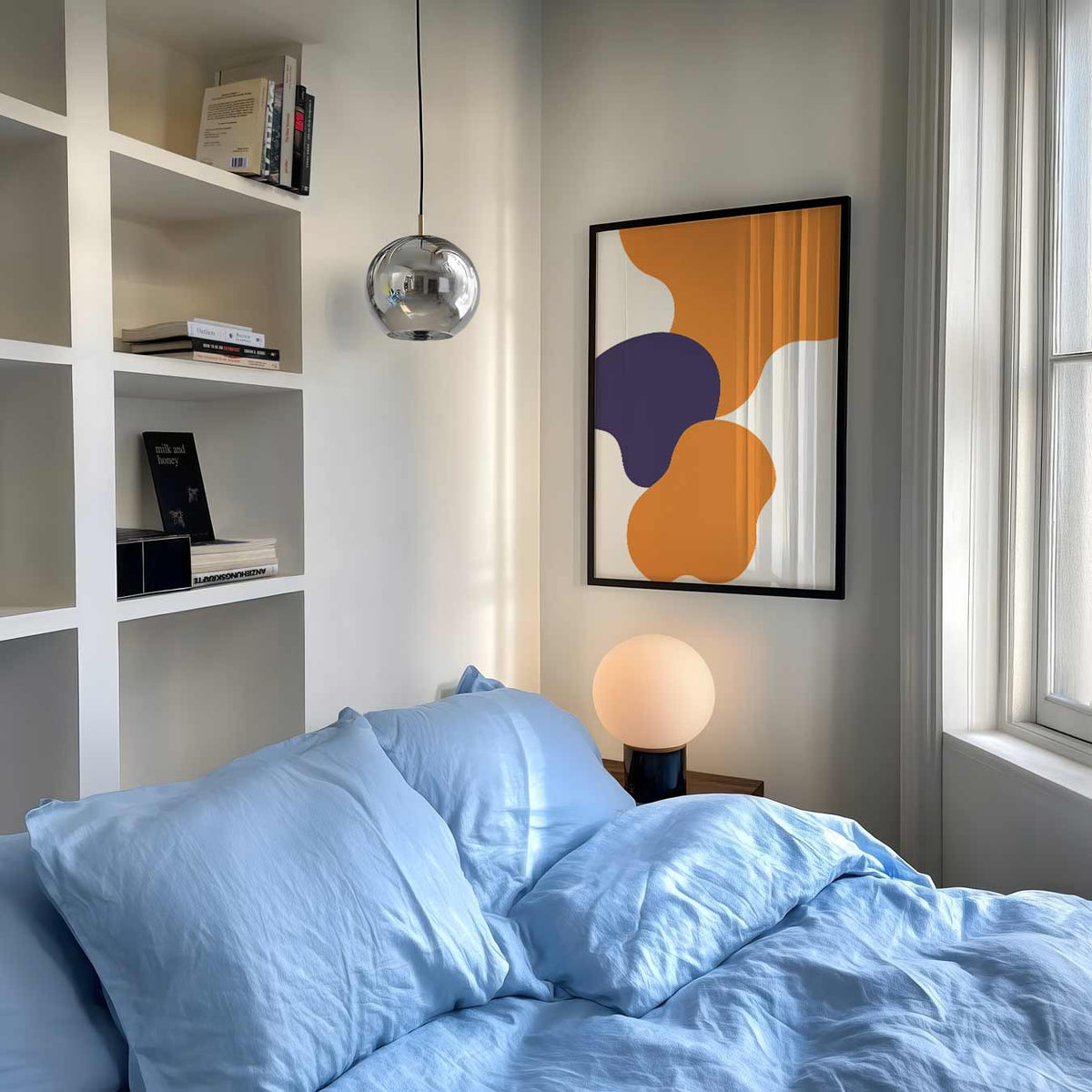 Kleurrijke Abstracte Vormen – abstracte poster als moderne staande wanddecoratie