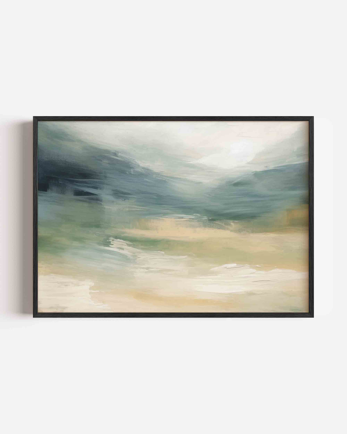Abstracte landschapsweergave – kleurrijke abstracte landscape poster als wanddecoratie